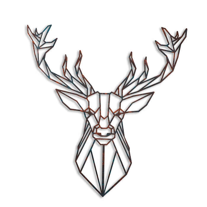 Decoratiune de Perete din Metal  Asi Home Deer - 2, 60 cm x 65 cm