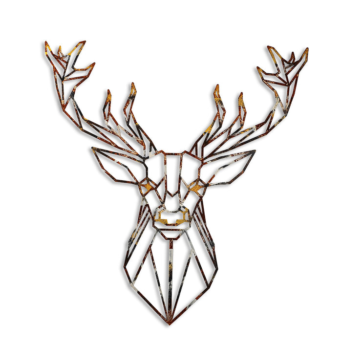 Decoratiune de Perete din Metal  Asi Home Deer - 3, 60 cm x 65 cm