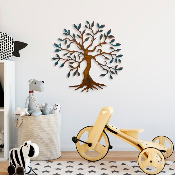 Decoratiune de Perete din Metal  Asi Home Tree - 2, 60 cm x 60 cm