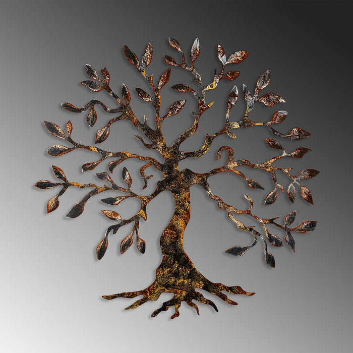 Decoratiune de Perete din Metal  Asi Home Tree - 3, 60 cm x 60 cm