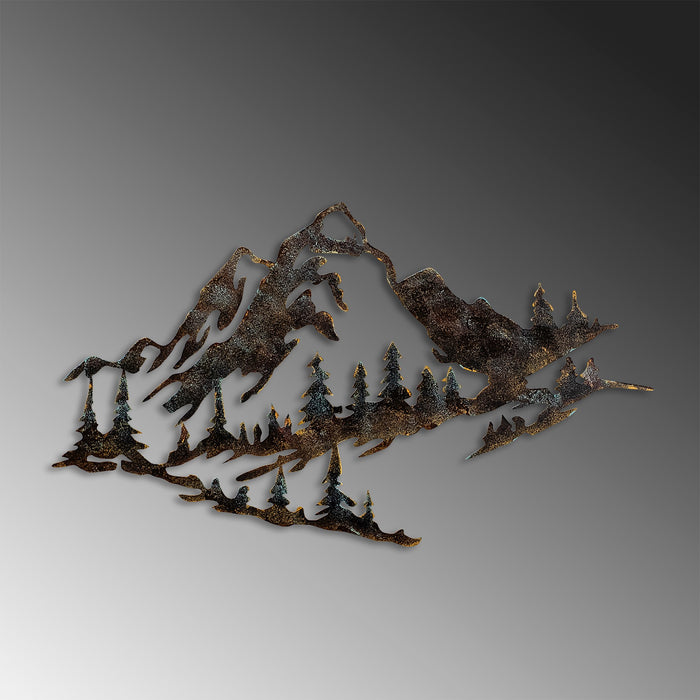 Decoratiune de Perete din Metal  Asi Home Mountain - 1, 70 cm x 40 cm