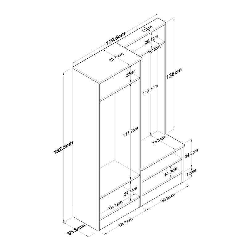 Cuier Asi Home AHP6 - M5 - 2423 Alb-Nuc