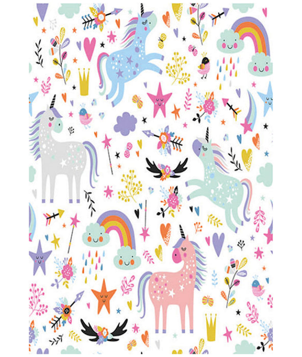 Covor Camera Copii Asi Home Unicorns, 180 x 290cm, Catifea, Multicolor