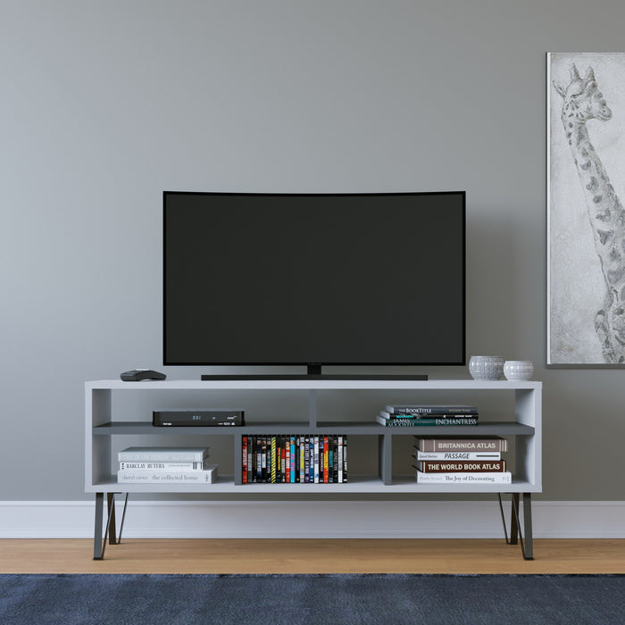 Comoda TV Asi Home Ebuda, 120 cm x 47 cm x 25 cm, Alb,
Antracit