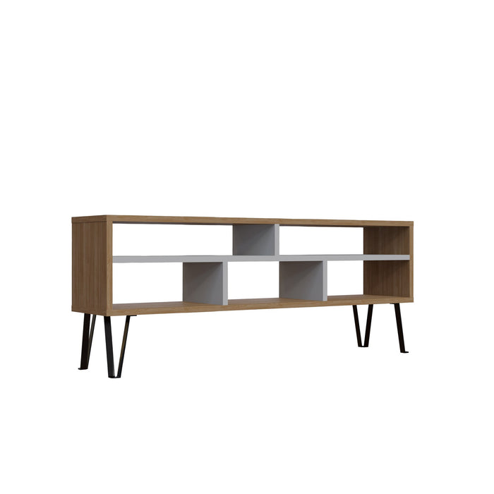 Comoda TV Asi Home Ebuda, 120 cm x 47 cm x 25 cm, Stejar,
Alb