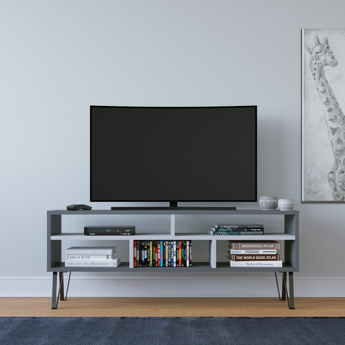 Comoda TV Asi Home Ebuda, 120 cm x 47 cm x 25 cm, Antracit,
Alb