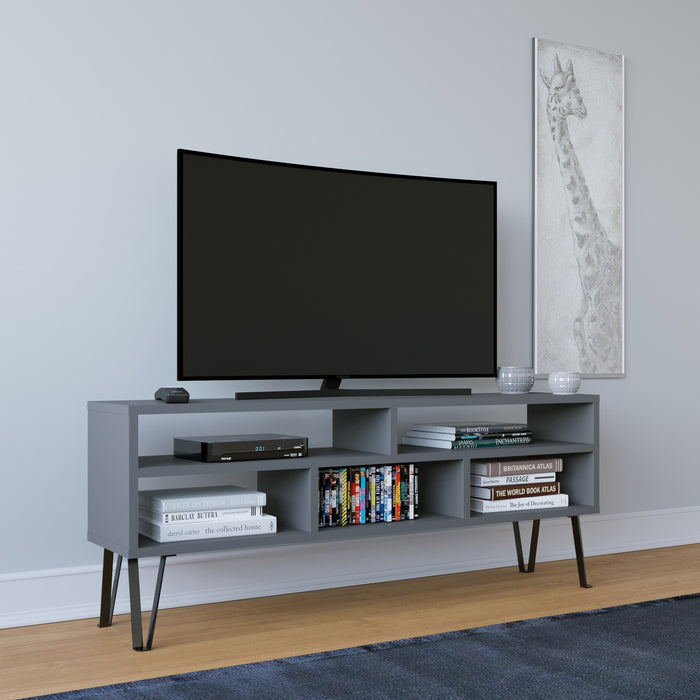 Comoda TV Asi Home Ebuda, 120 cm x 47 cm x 25 cm, Antracit