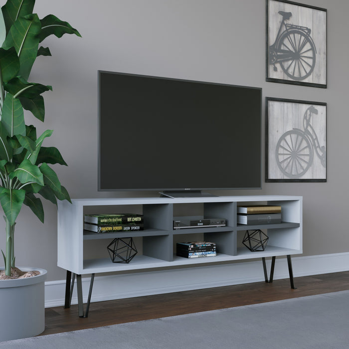 Comoda TV Asi Home Judd, 120 cm x 47 cm x 25 cm, Alb,
Antracit