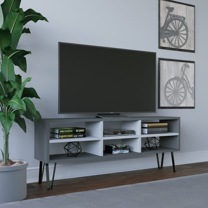 Comoda TV Asi Home Judd, 120 cm x 47 cm x 25 cm, Antracit,
Alb