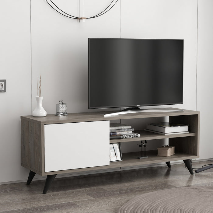 Comoda TV Asi Home Venga, 120 cm x 48 cm x 35 cm, Gri Inchis,
Alb