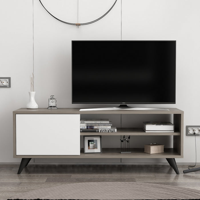 Comoda TV Asi Home Venga, 120 cm x 48 cm x 35 cm, Gri Inchis,
Alb