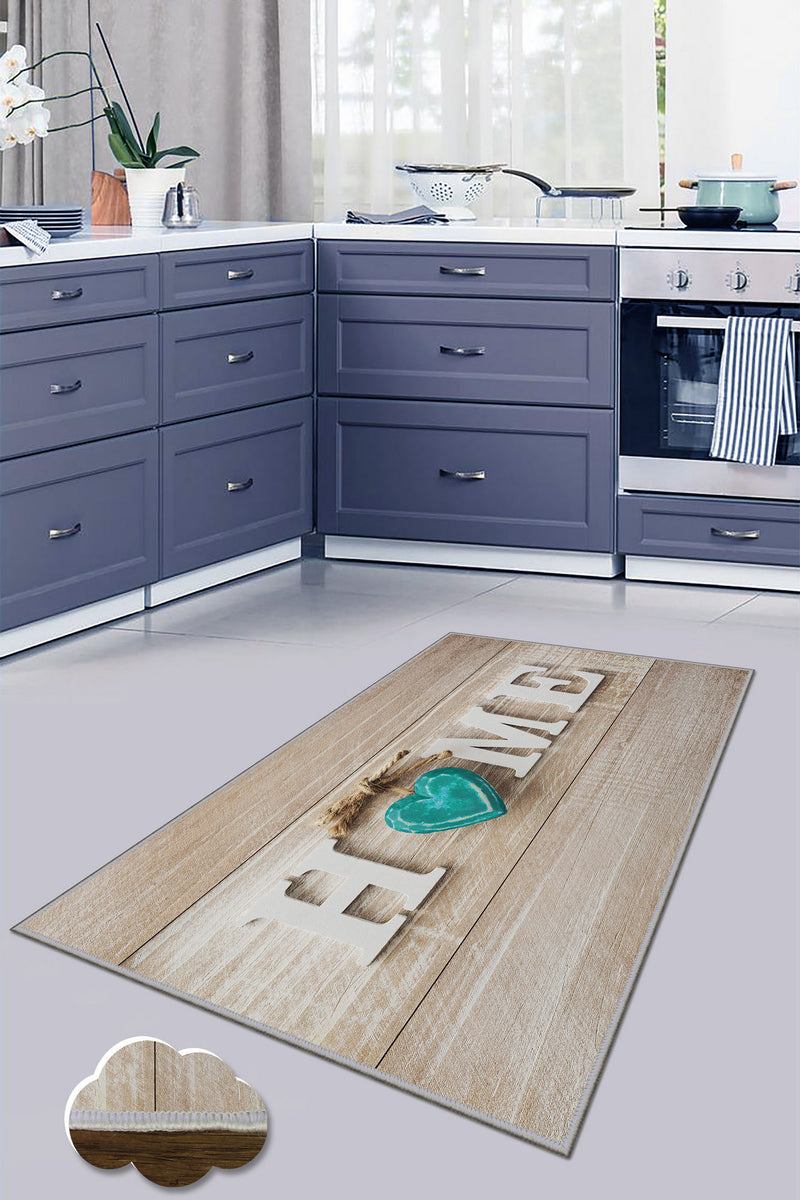Covor Bucatarie Asi Home Home, 60 x 100cm, Poliester, Multicolor