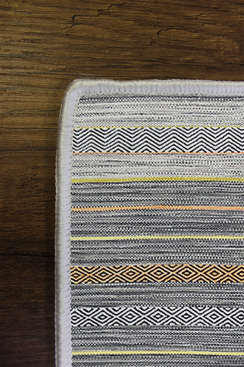 Covor Bucatarie Asi Home Forms 4, 60 x 100cm, Poliester, Multicolor