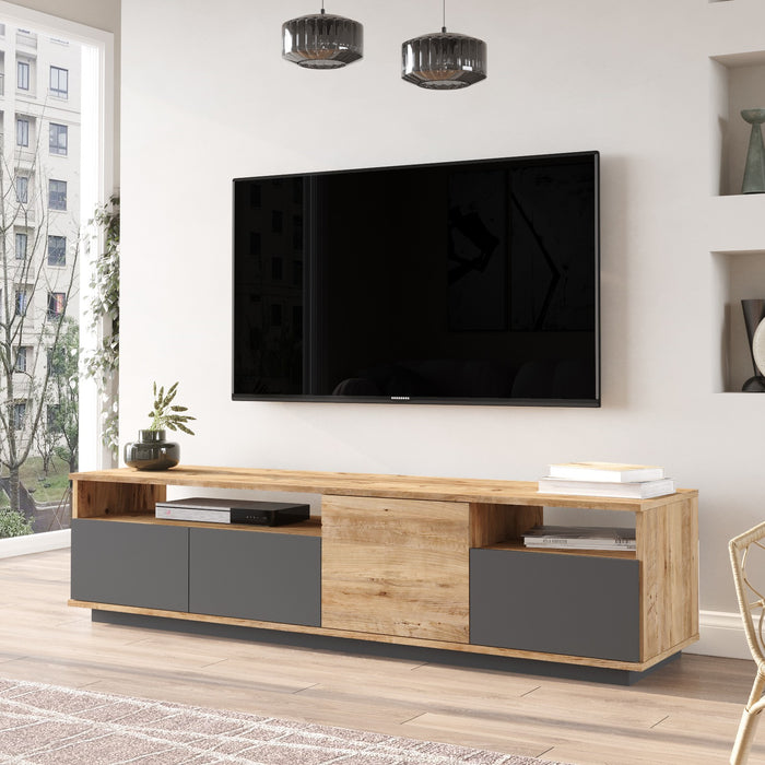 Comoda TV Asi Home FR5 - AA, Pin/
Antracit, 180 x45 x44 cm