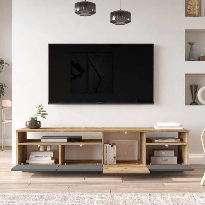 Comoda TV Asi Home FR5 - AA, Pin/
Antracit, 180 x45 x44 cm