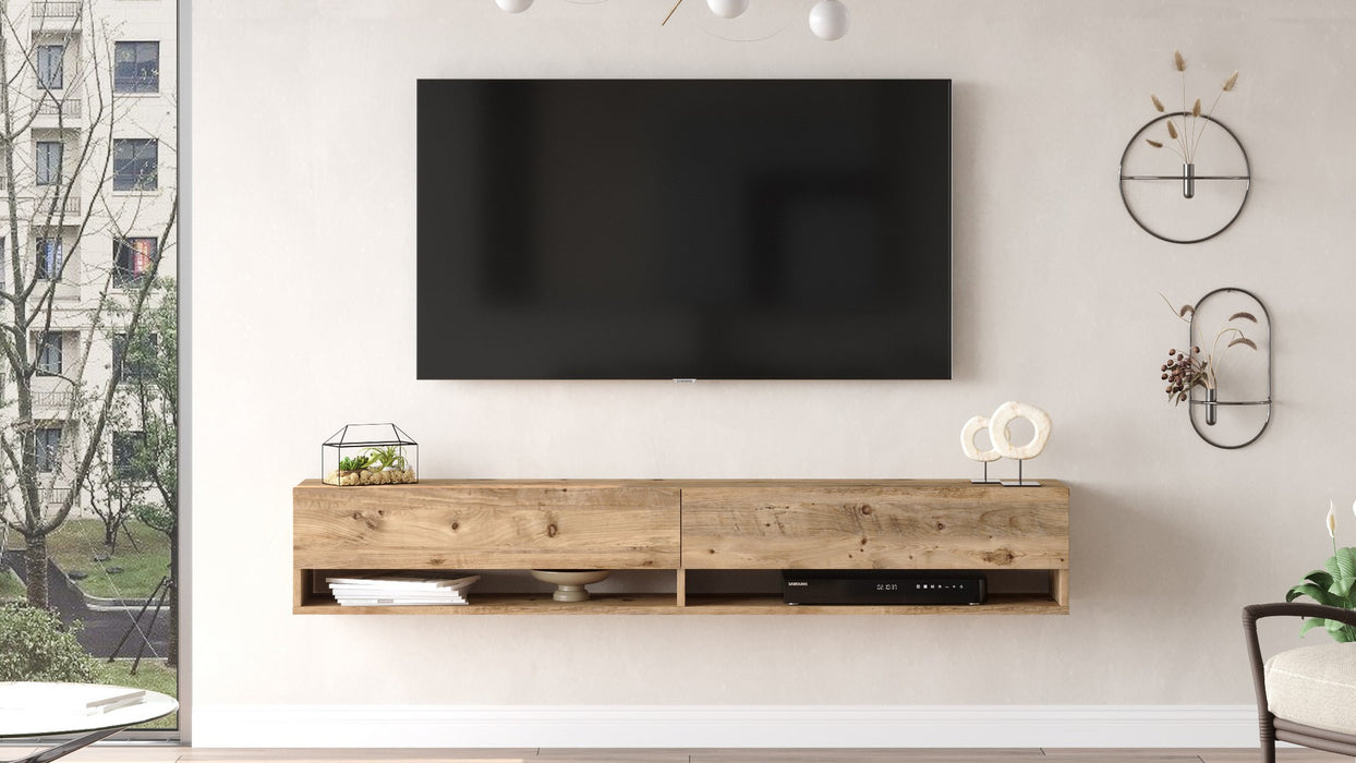 Comoda TV Asi Home FR9 - A, Pin, 180 x29 x32 cm