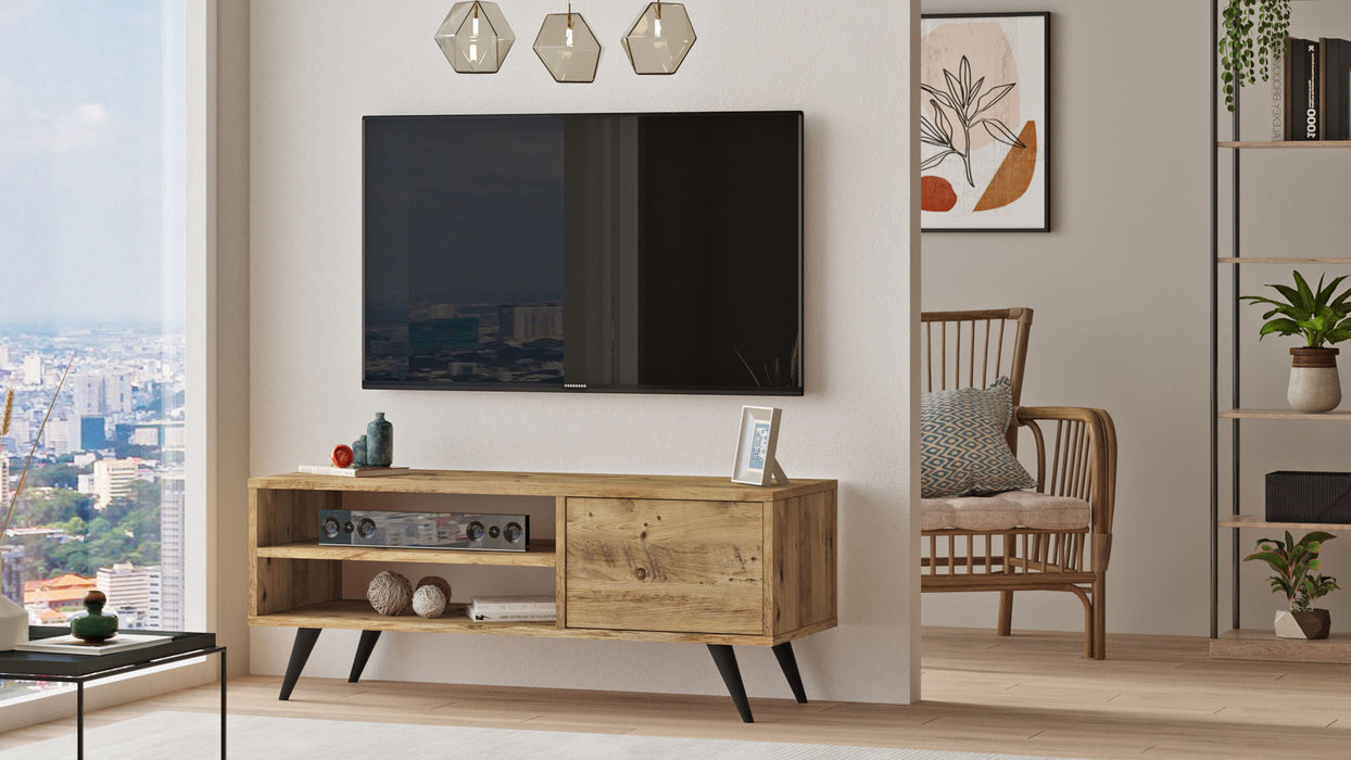 Comoda TV Asi Home CD1 - A, Pin, 110 x44 x40 cm