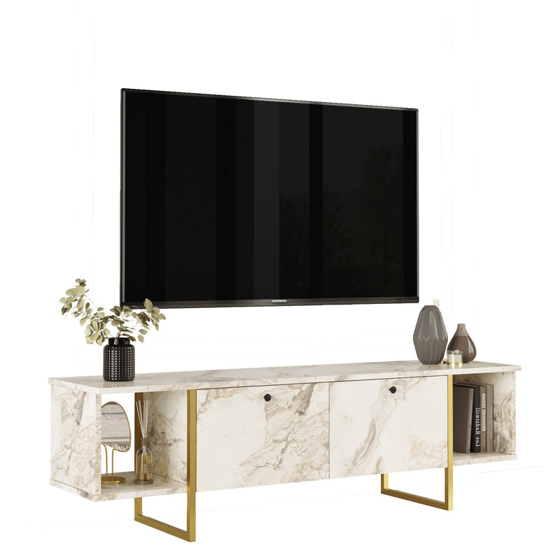 Comoda TV Asi Home VG, 160 cm x 48 cm x 40 cm, Alb,
Auriu