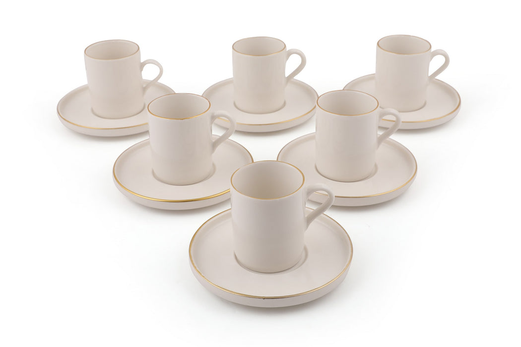 Set Cesti de Cafea 12 Piese, Alb
Auriu, D3a