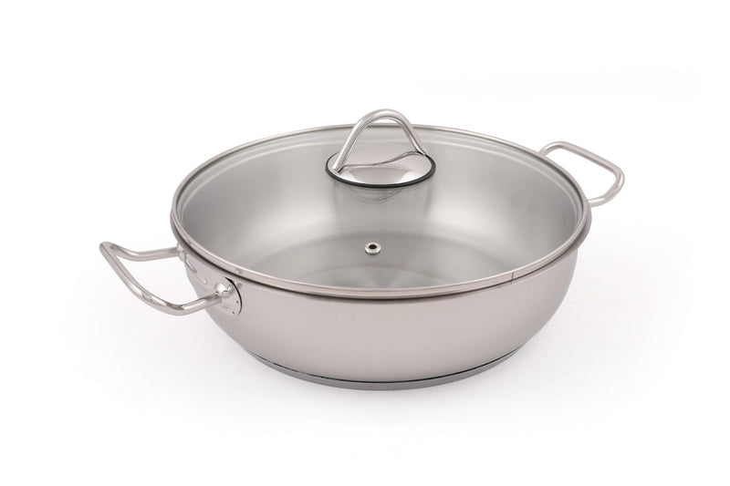 Cratita 4.5l, otel inoxidabil, 2 Piese, Argintiu, D49