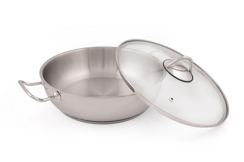 Cratita 4.5l, otel inoxidabil, 2 Piese, Argintiu, D49