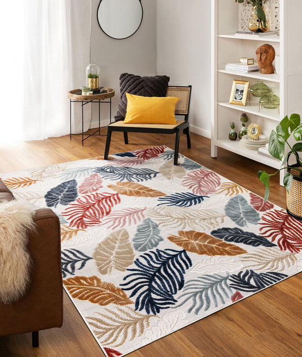 Covor Asi Home Ferns, 157 x 230cm, Poliester, Multicolor