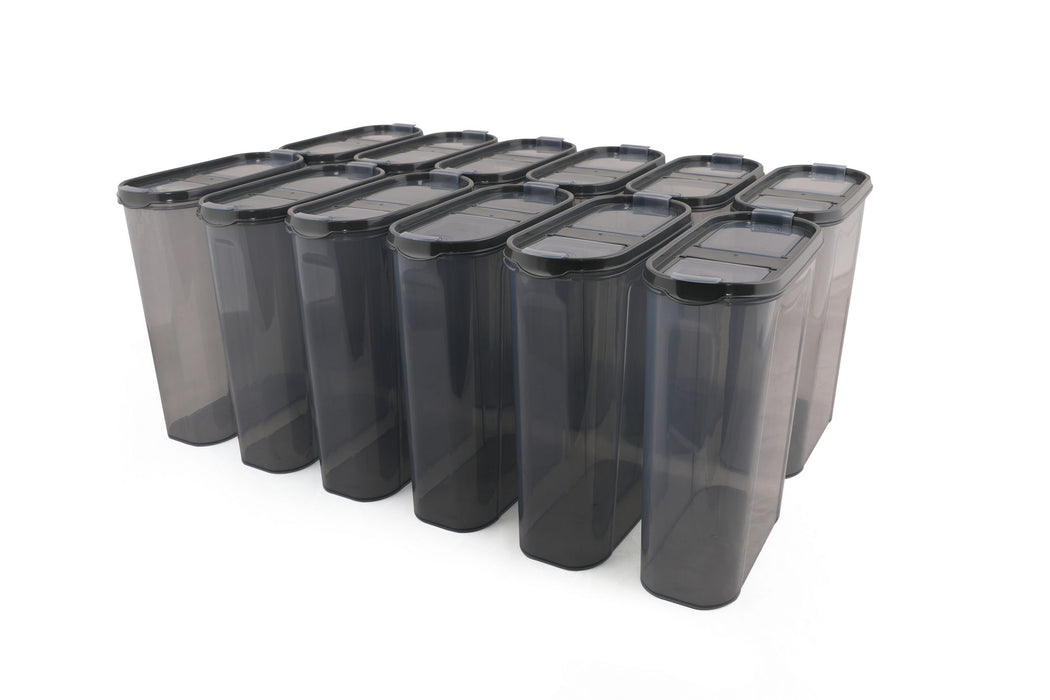 Set de Cutii pentru Depozitoare 12 Piese, Antracit, DSY28