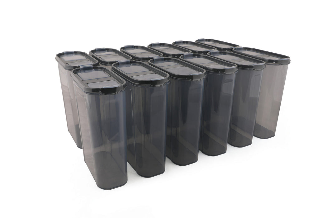 Set de Cutii pentru Depozitoare 12 Piese, Antracit, DSY28