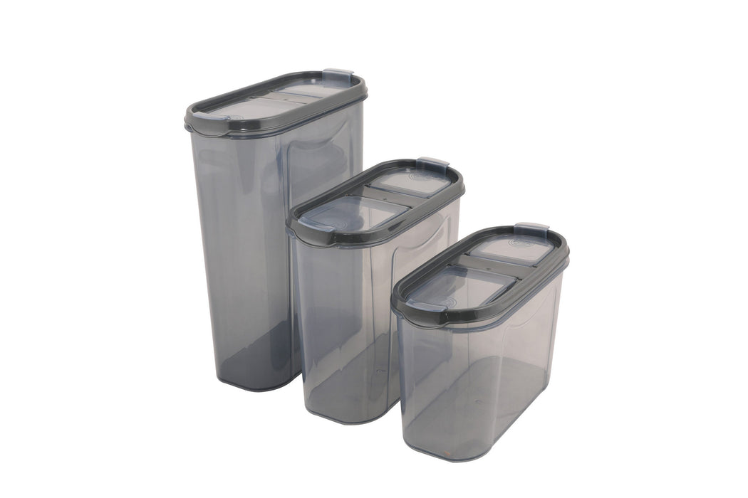 Set de Cutii pentru Depozitoare 24 Piese, Antracit, DSY8X