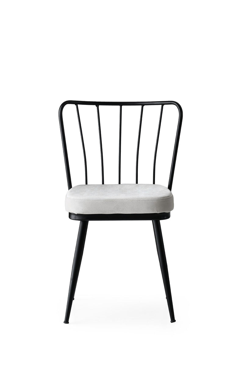 Set Scaune (4 Bucati) Asi Home Yıldız - 940 V4, Negru, 43 x82 x42cm