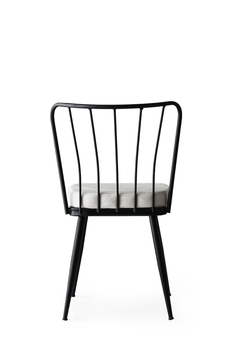 Set Scaune (4 Bucati) Asi Home Yıldız - 940 V4, Negru, 43 x82 x42cm