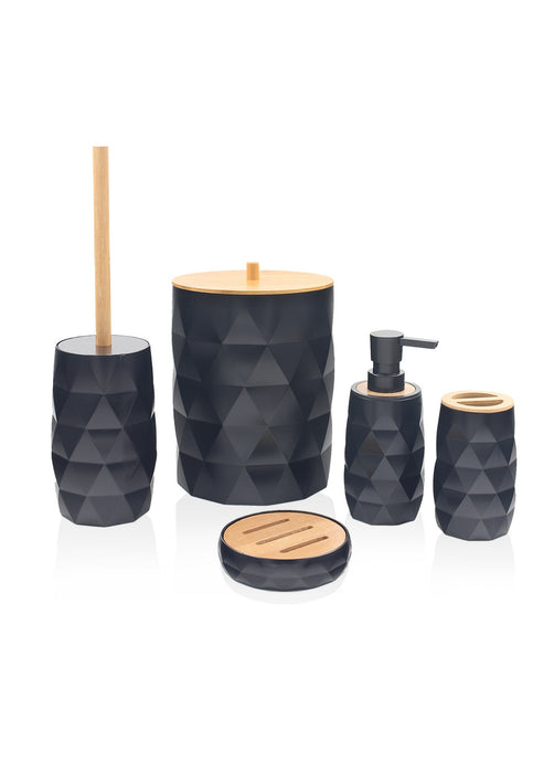 Set Accesorii Baie (5 Bucati) Asi Home BNY0023, Negru