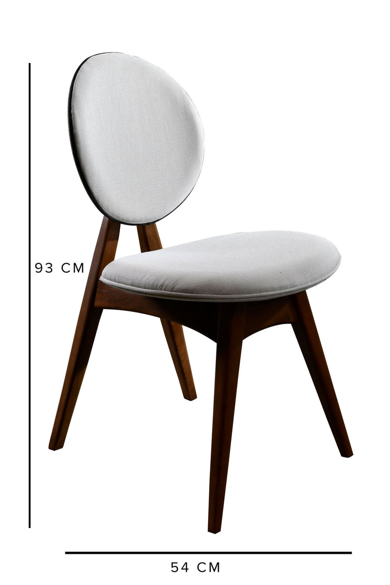 Set Scaune (2 Bucati) Asi Home Touch v2 - Cream, Nuc/
Crem, 54 x93 x55cm