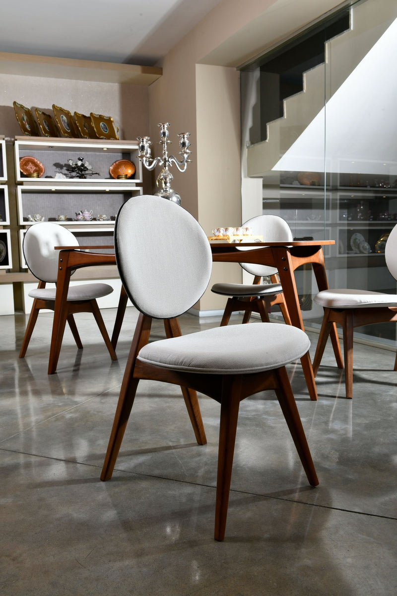 Set Scaune (2 Bucati) Asi Home Touch v2 - Cream, Nuc/
Crem, 54 x93 x55cm