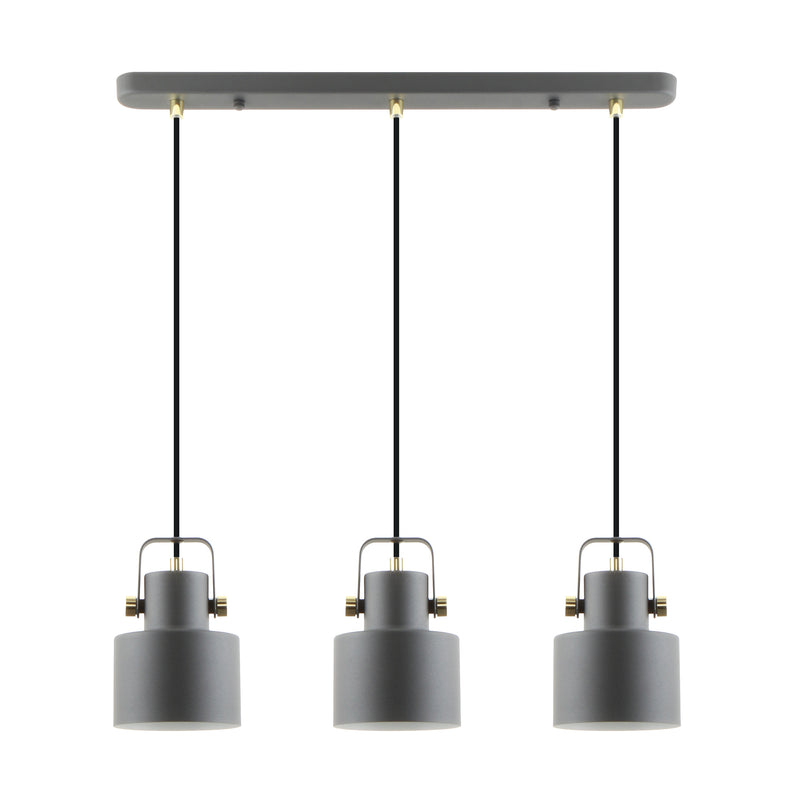 Lustra Zuma Line Draco 3xE27 Negru Mat / Auriu / Alb