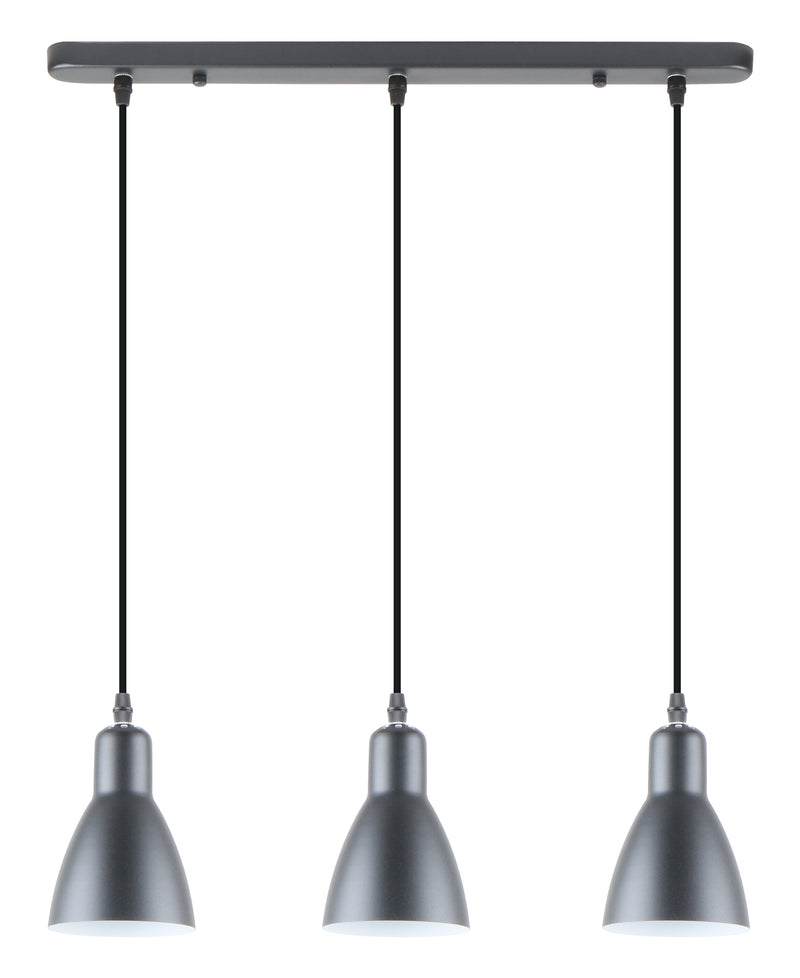 Lustra Zuma Line MORA 3xE27 Negru Mat / Alb
