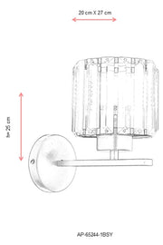 Aplica perete  Avonni 65244, 1XE27 - AsiHome