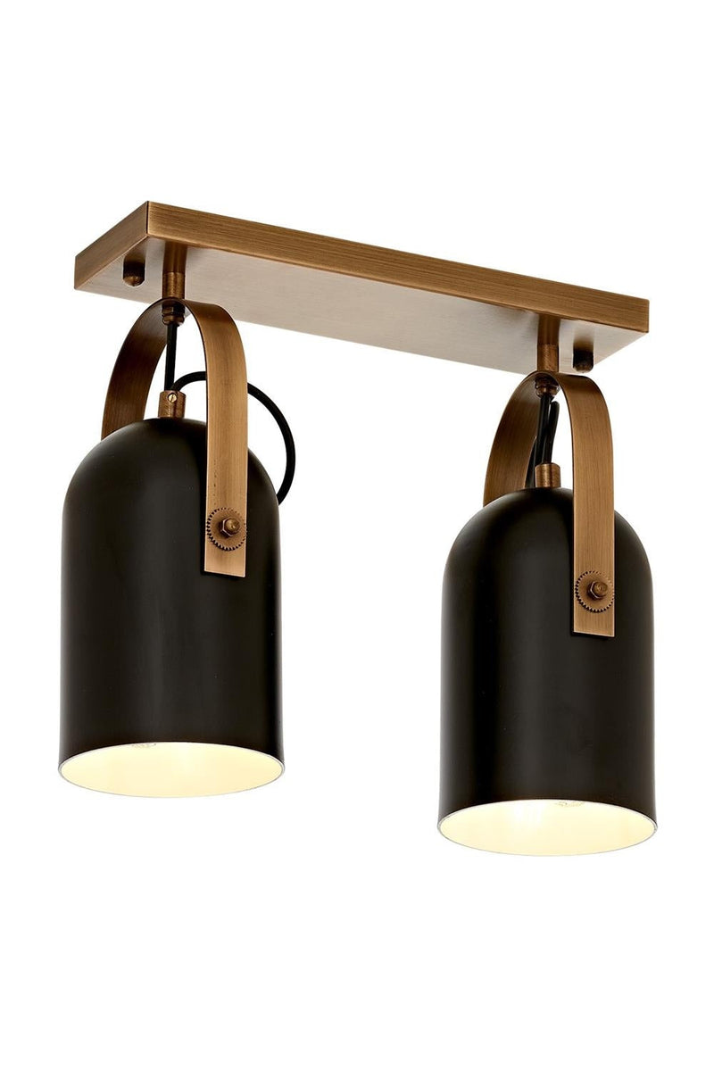 Lustra moderna Avonni Negru/Antic, 2XE27, AR-1860-2EY - AsiHome