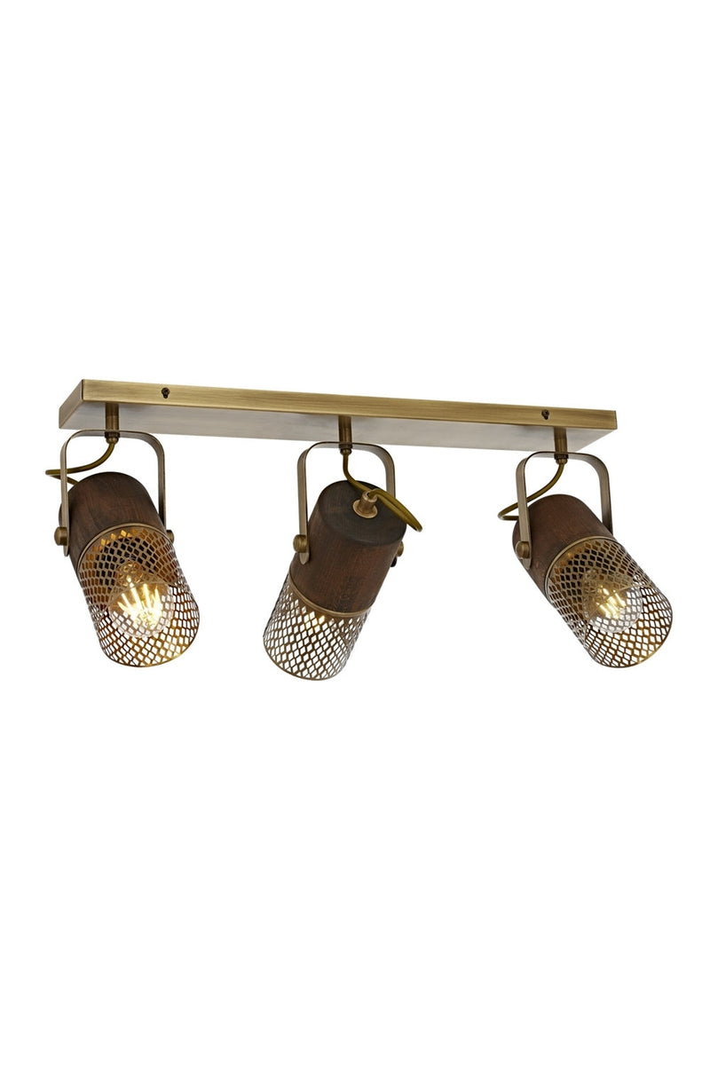 Lustra moderna aplicata Avonni Antic, 3XE27, AR-1830-3EY - AsiHome