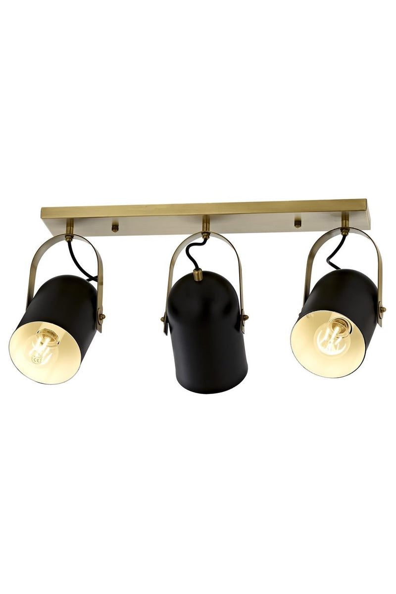 Lustra moderna Avonni Negru/Antic, 3XE27, AR-1860-3EY - AsiHome