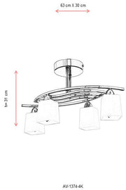 Lustra moderna Avonni 1374, E14 - AsiHome