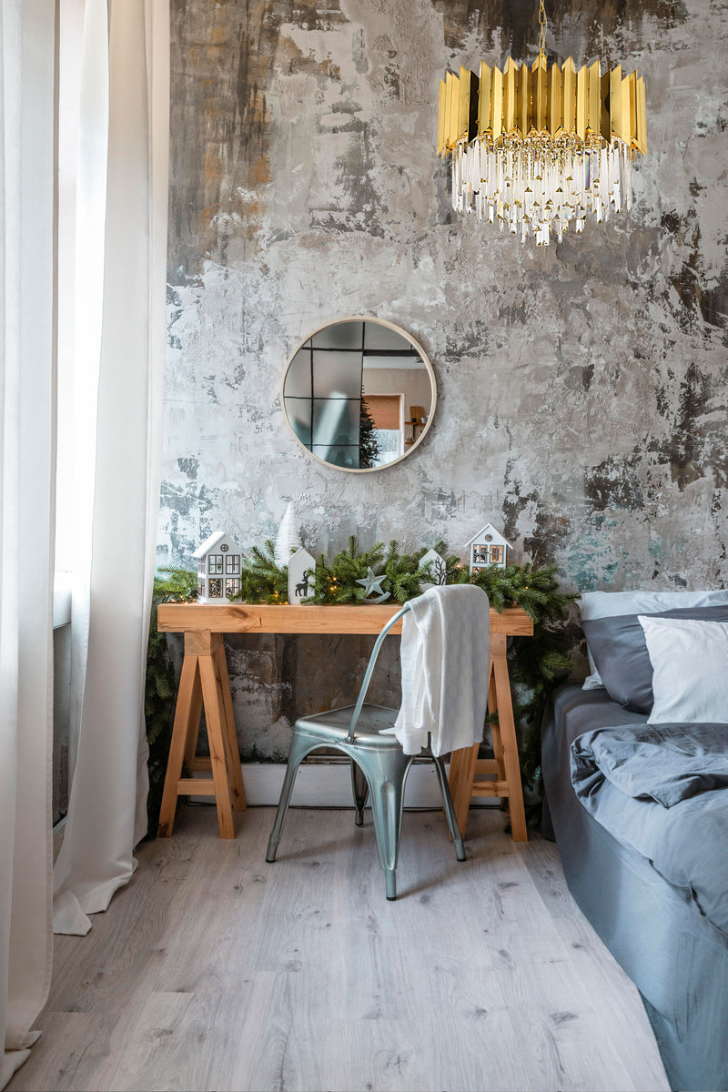 Lustra moderna Avonni 1706 Auriu, E27 - AsiHome