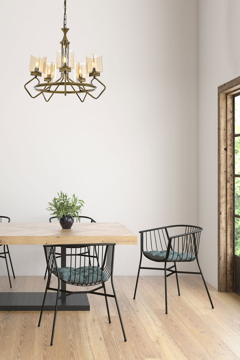 Lustra moderna Avonni Antic 1740, E14 - AsiHome