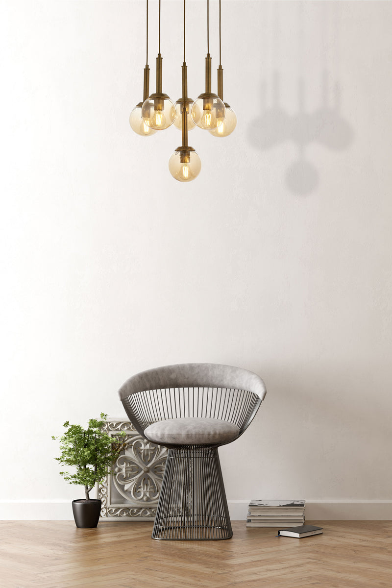 Lustra moderna Avonni Antic, 6XE27, AV-1781-6ET - AsiHome