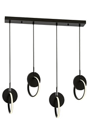 Lustra LED Avonni Negru , 4XLED, AV-1874-4Y-BSY - AsiHome