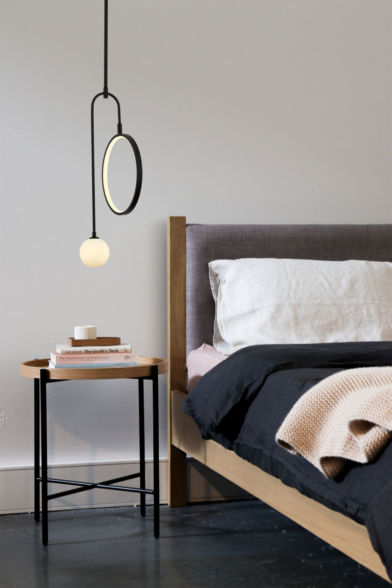 Lustra moderna Avonni Negru , 1XG9, AV-1896-2BSY - AsiHome