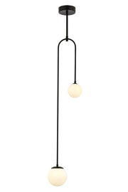 Lustra moderna Avonni Negru , 2XG9, AV-1897-2BSY - AsiHome