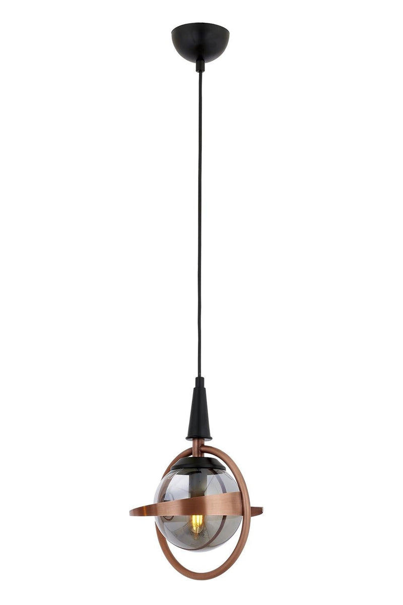 Lustra moderna Avonni Negru/Cupru, 1XE14, AV-1899-1BSY - AsiHome