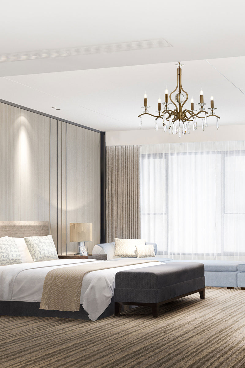 Lustra clasica Avonni Antic, 6XE14, AV-1902-6E - AsiHome