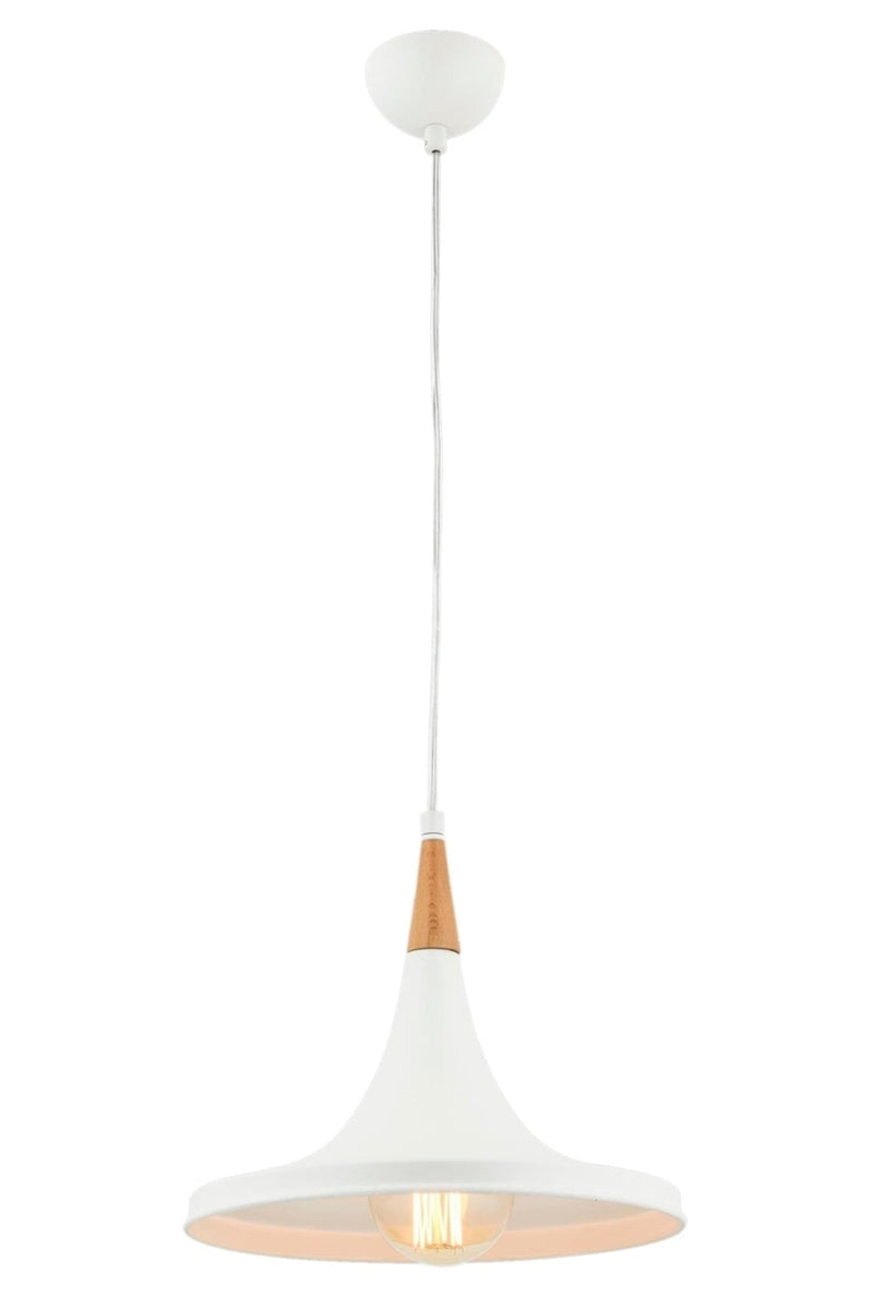 Lustra moderna Avonni Alb, 1XE27, AV-4100-A6-BBY - AsiHome